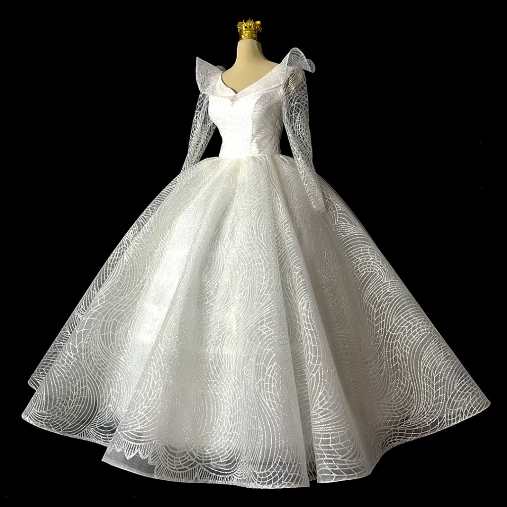 لباس عروس استین دار